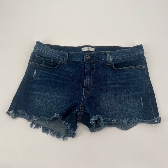 Principle Denim Innovators Wanderer Cut Off Ripped Jean Shorts Size 30 Womens - Picture 1 of 7